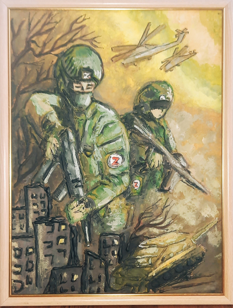 Старинцева Мария Сергеевна, 11 лет, Время геров, преподаватель Давыдова Алина Николаевна, ДНР г. Снежное КУ ДО Снежнянская школа искусств - работы, посвящные службе.jpg